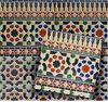Mosaikfliese Arabesco schwarz Bordüre oben
