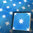 Zementfliesen Schachbrett Fliesen Stern blau