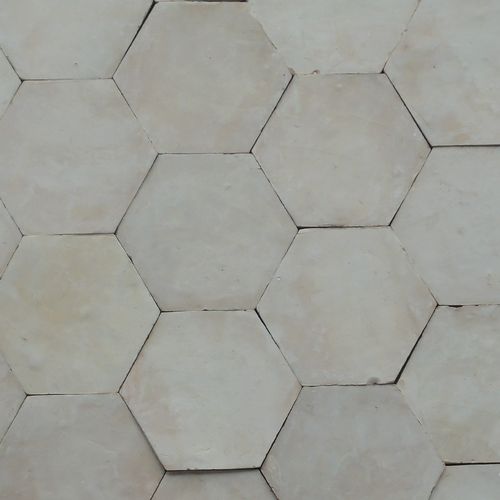 Cotto Bodenplatte natur beige hexagonal