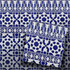 Mosaikfliese Arabesco blau Bordüre oben Rest