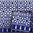 Mosaikfliese Arabesco blau Bordüre unten
