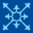 Zementfliesen Kompass blau