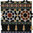 Mosaikfliese Arabesco schwarz Bordüre unten