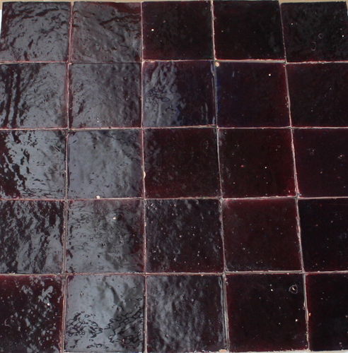 Zellige Bodenplatte violett 10x10x2 cm