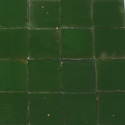 Zellige Bodenplatte grün 10x10x2 cm