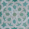 Mosaikfliese Rosette blassgrün