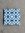 Zementfliesen Quadrat blau