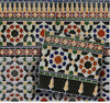 Mosaikfliese Arabesco schwarz Bordüre unten 2. Wahl