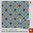 Zementfliesen Quadrat blau gelb