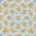 Zementfliese Rosette gelb weiß blau