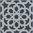 Zementfliese Rosette schwarz weiß