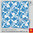 Zementfliese Mondial brillantblau
