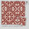 Zementfliese Kajal rot cremeweiß